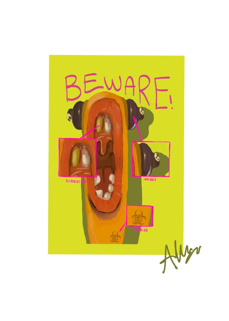 Feelings of alienation - A6 Print